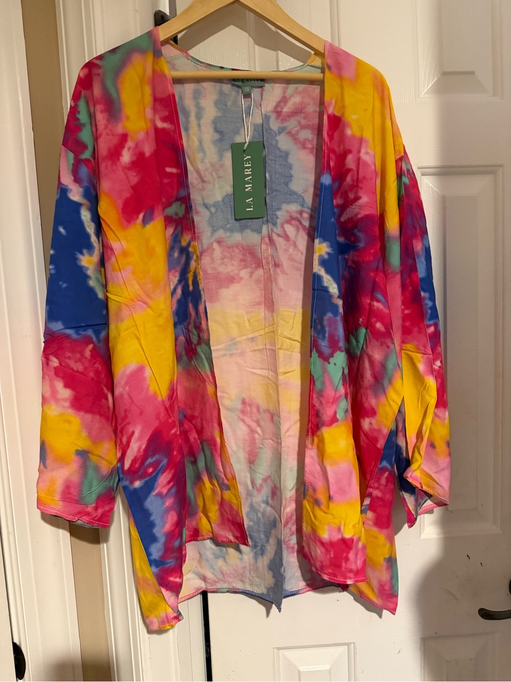 Women's Tie-Dye Open Front Topper - Multi